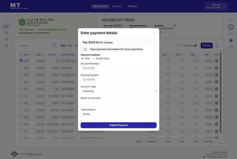 Enter payment details (no saved method)