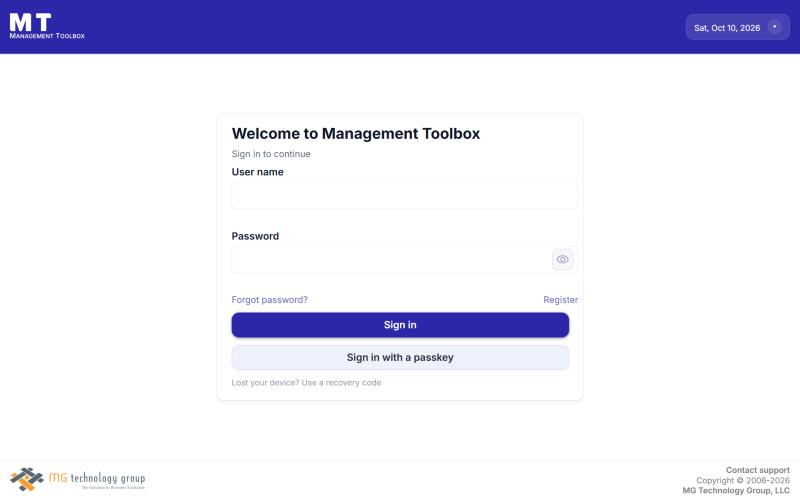 The sign-in page with the Sign in with a passkey button under Sign in